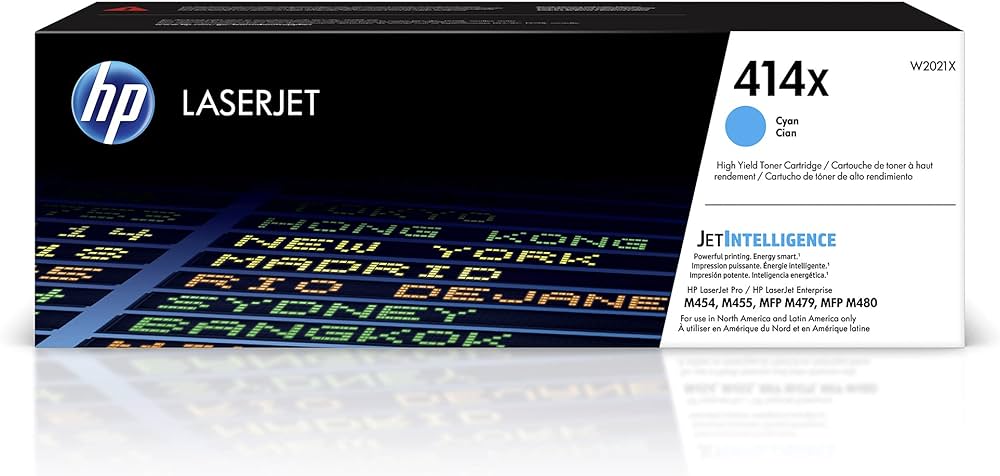 HP Original (OEM) 414X (W2021X) Cyan Toner Cartridge