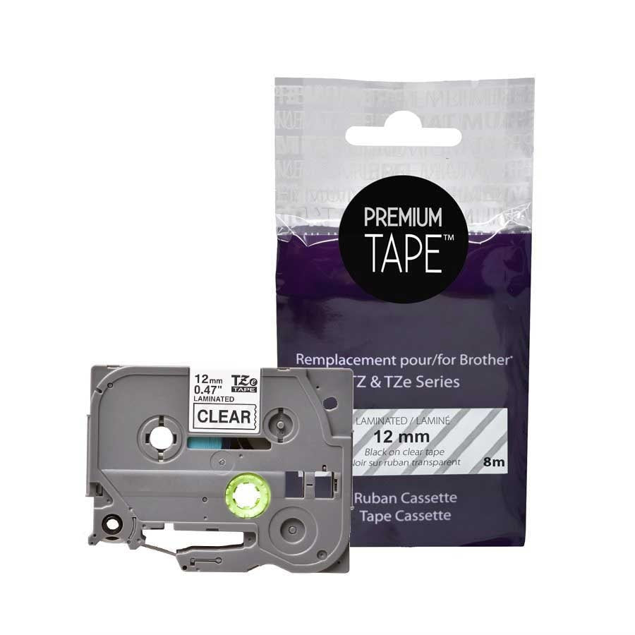 Brother TZ-131 ribbon black/Clear12mm Alternative