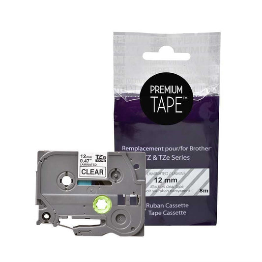 Brother TZ-131 ribbon black/Clear12mm Alternative