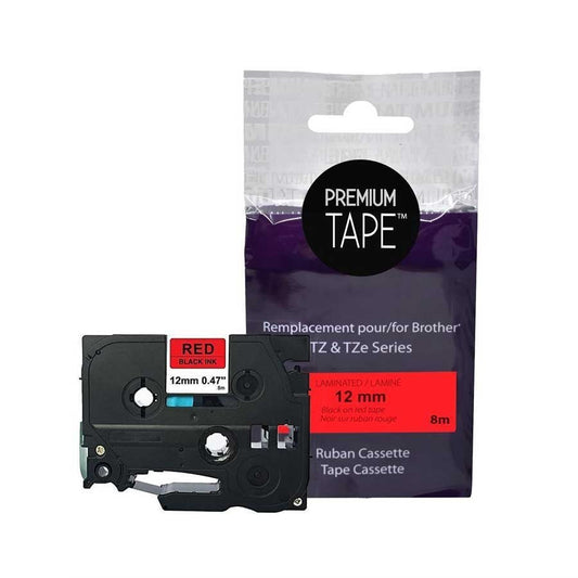 Brother TZ-431 BLACK/RED 12mm Alternative