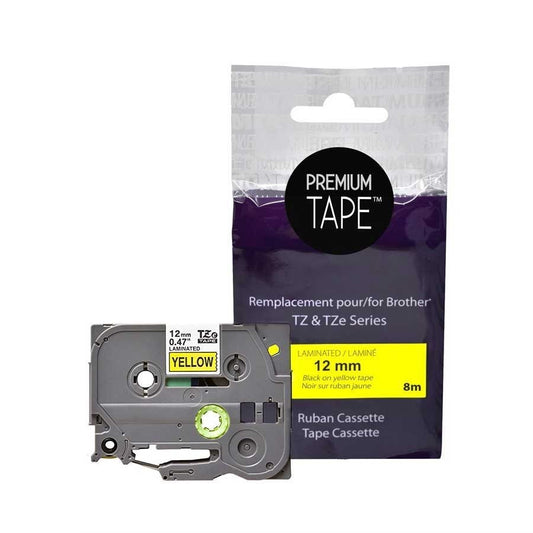Brother TZ-631 BLACK/YELLOW 12mm Alternative
