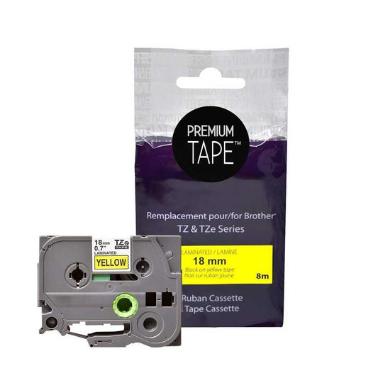 Brother TZ-641 BLACK/YELLOW Alternative Premium Tape