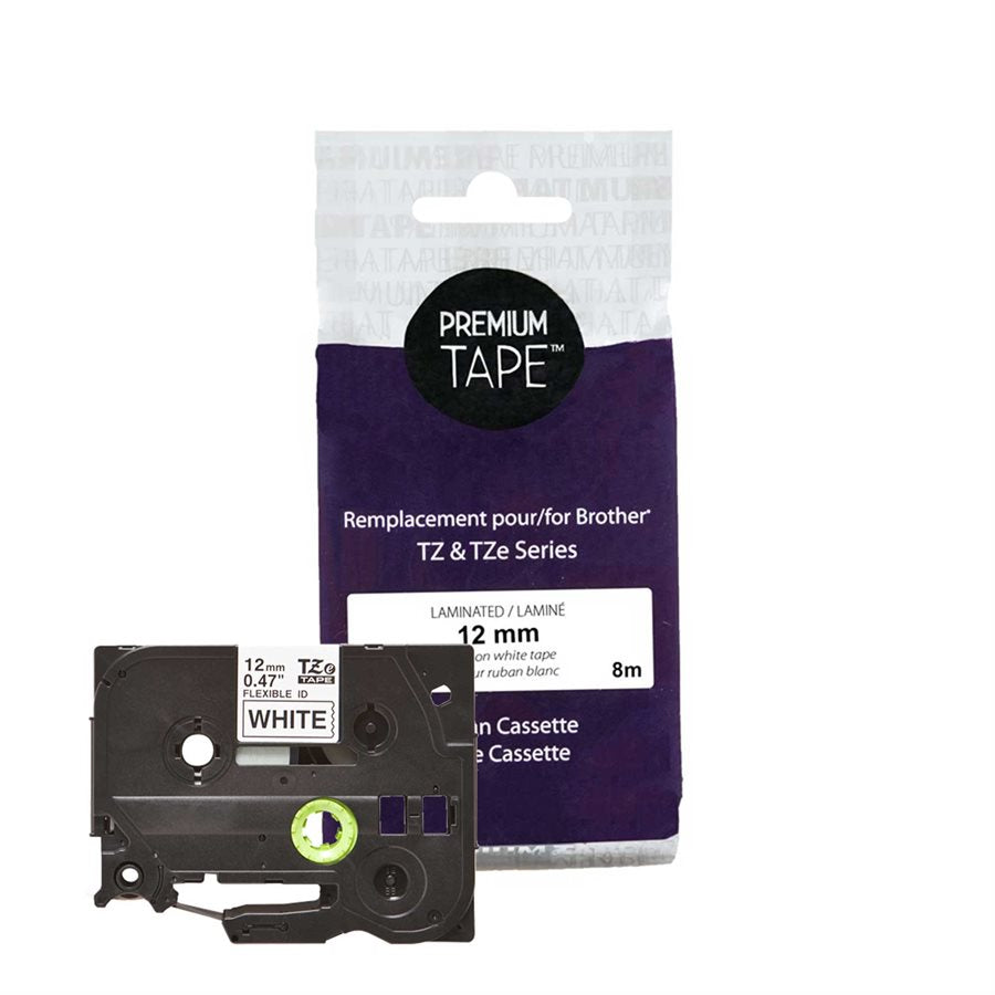 Brother TZe-FX231 Flexible  Black/White 12mm