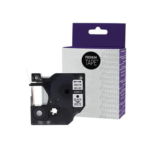 Dymo 40913/41913 Ribbon D1 Black/White 9mm