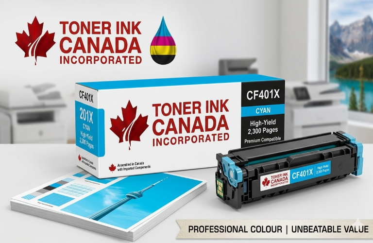 Hewlett-Packard Compatible CF401X Toner Cartridges