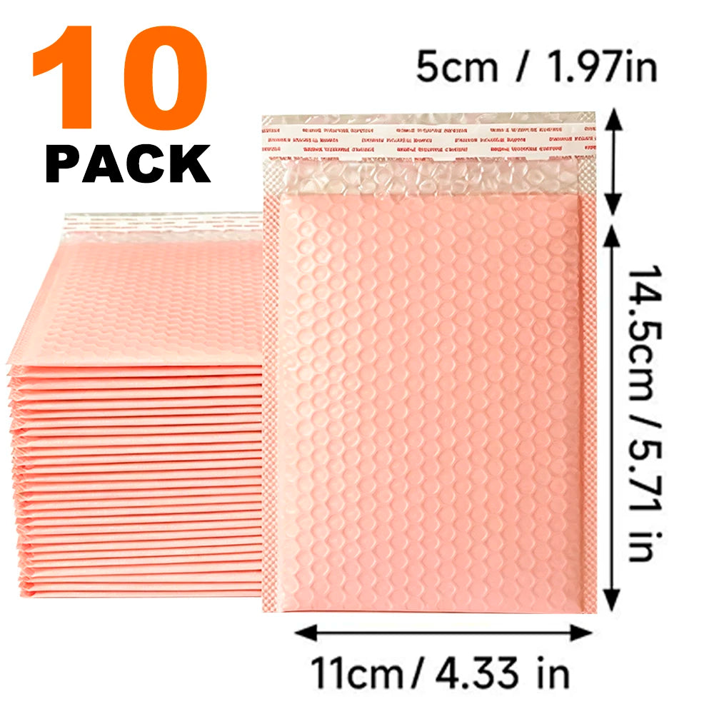 10-50Pcs Colorful Bubble Mailers Self Seal Envelopes Shipping Packages Padded Mailing Bags for Small Business Supplies Delivery