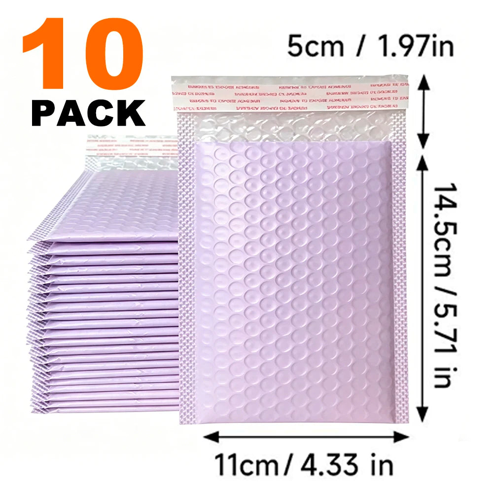 10-50Pcs Colorful Bubble Mailers Self Seal Envelopes Shipping Packages Padded Mailing Bags for Small Business Supplies Delivery