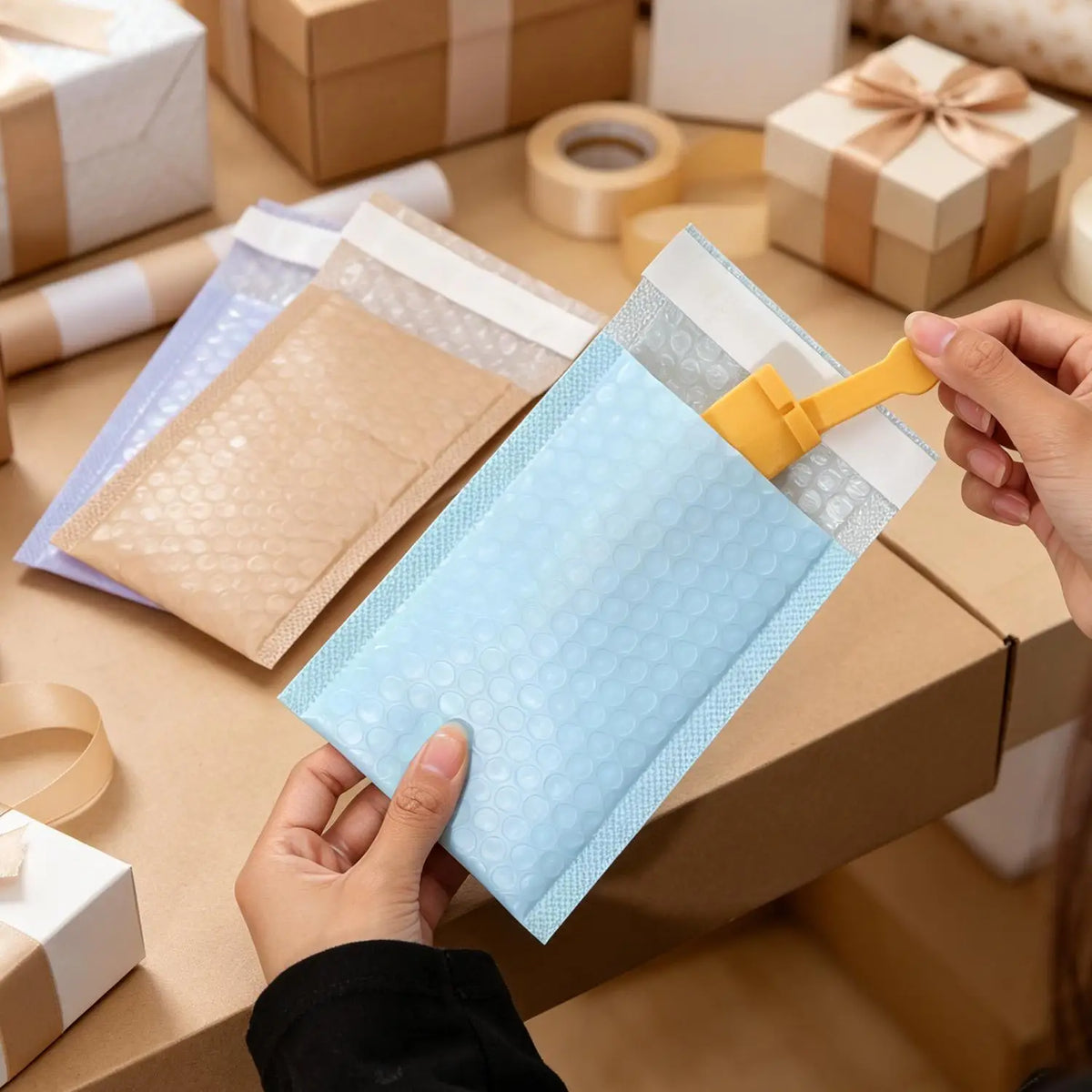 10-50Pcs Colorful Bubble Mailers Self Seal Envelopes Shipping Packages Padded Mailing Bags for Small Business Supplies Delivery