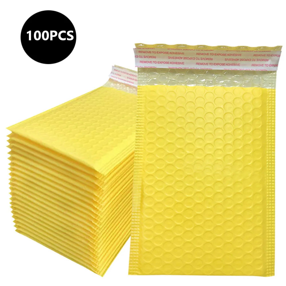 100PCS Bubble Mailers Small Business Supplies Shipping Bags for Packaging Bubbles Courier Envelope Delivery Package Mailer