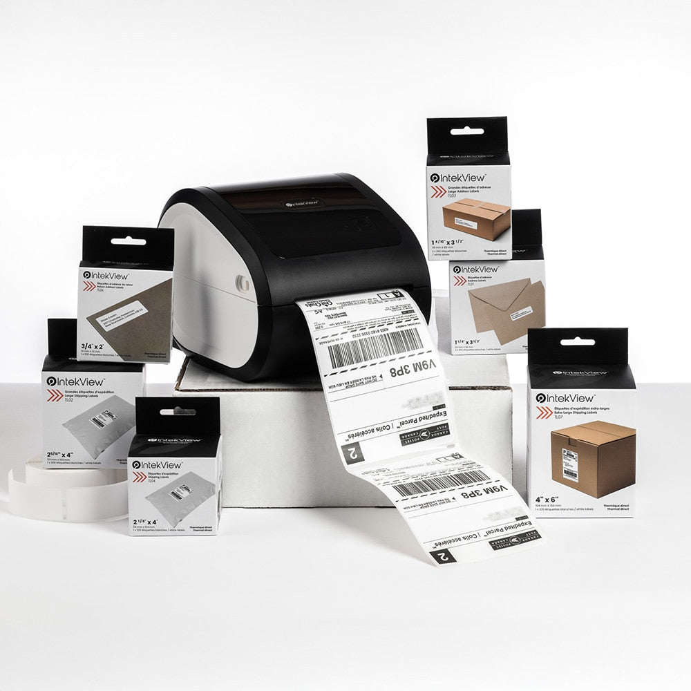 Bundle Package of Labels and TLP100 IntekView Printer