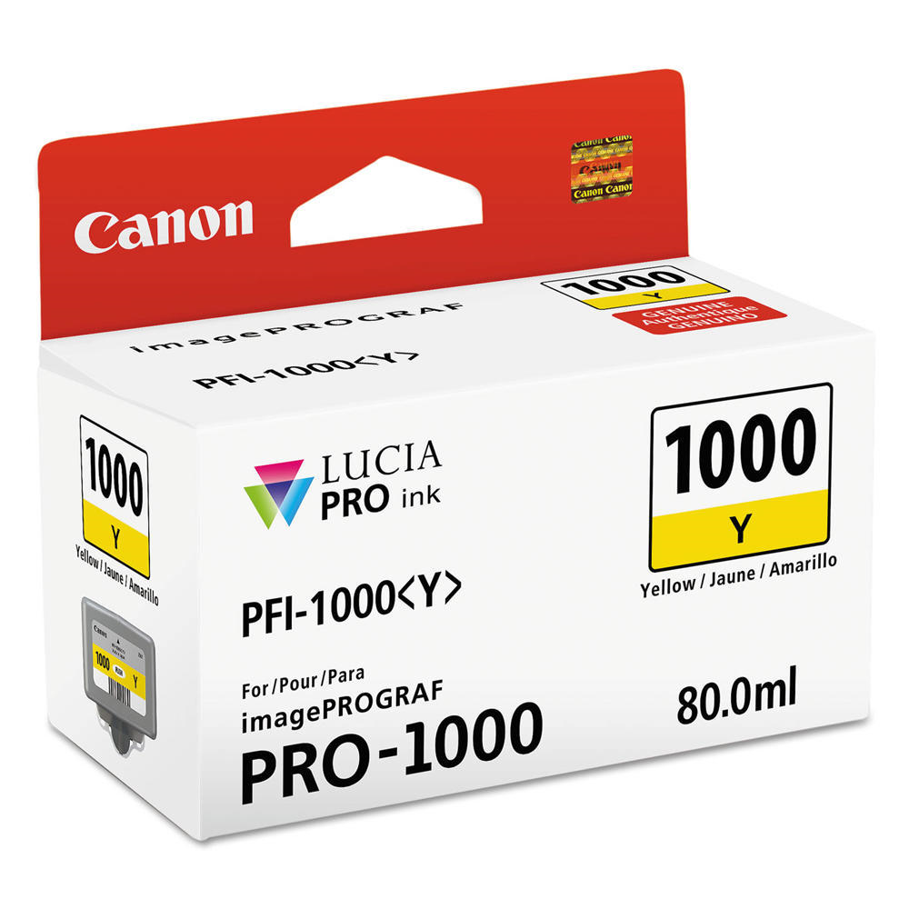 PFI-1000 Yellow SKU 0549C002 Canon
