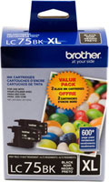 Brother LC752PKS 2-Pack of Innobella  Black Ink Cartridges, Standard Yield Brother