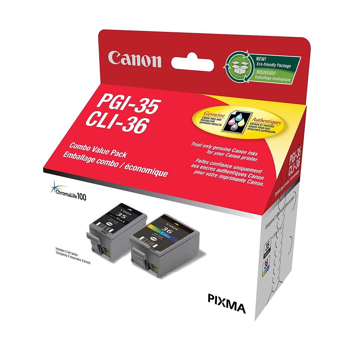 PGI-35 & CLI-36 Ink Value Pack SKU 1509B011 Canon
