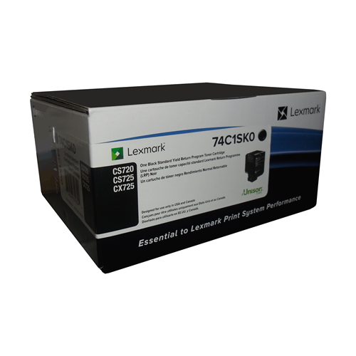 Lexmark CS720,CS/CX725 Black Return Program 7K Toner Cartridge Lexmark