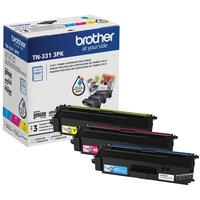 Brother Genuine TN331 3PK Standard-Yield Colour Toner Cartridge Multipack Brother