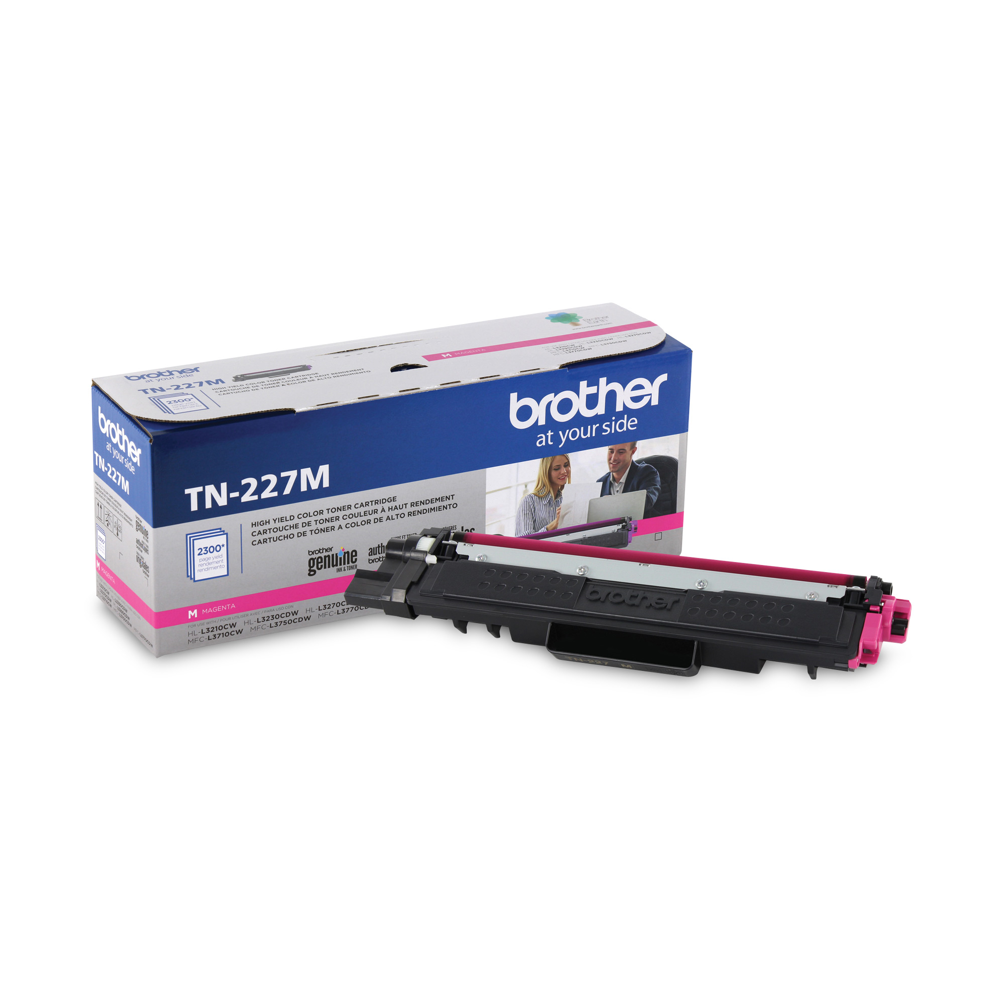 Brother Genuine TN-227M High Yield Magenta Toner Cartridge Brother