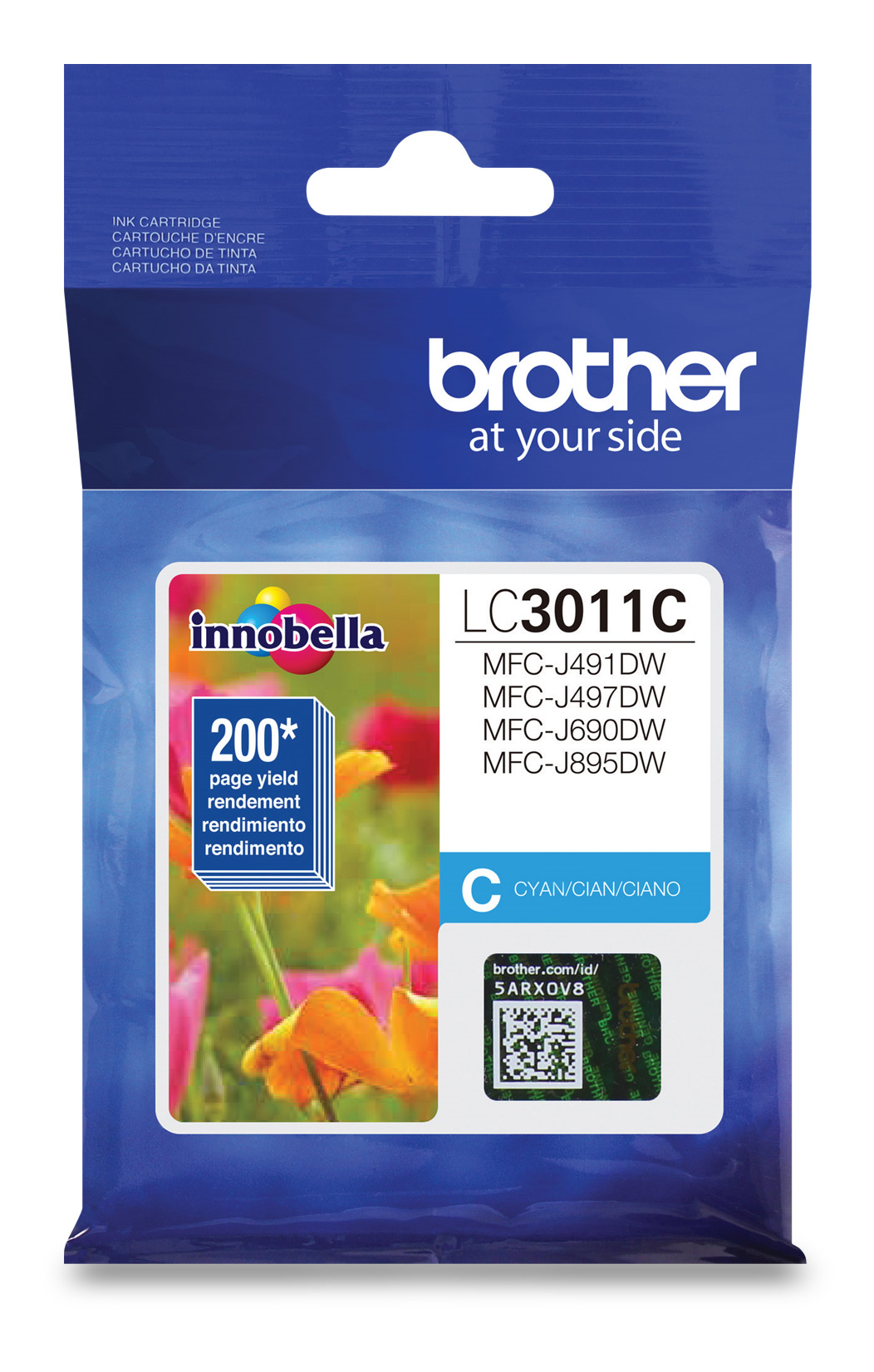 Brother LC3011CS  Cyan Ink Cartridge, Standard Yield Brother
