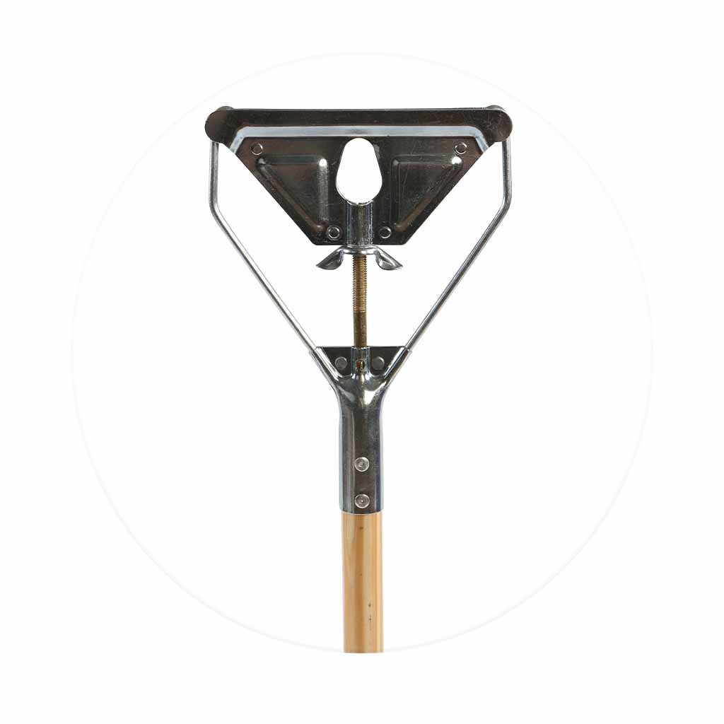 Metal Head W/Wingnut 60" Wood Handle Mop Stick Globe Commercial Products