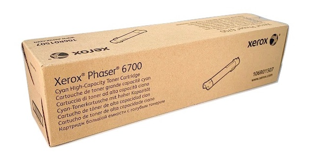 106R01507 Cyan High Capacity Toner Cartridge, Phaser 6700 Xerox