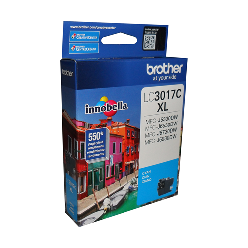 Brother LC3017CS Innobella  Cyan Ink Cartridge, High Yield Brother