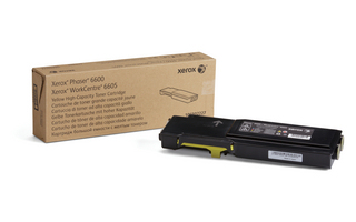 106R02227 Phaser 6600/WorkCentre 6605, High Capacity Yellow Toner Cartridge Xerox