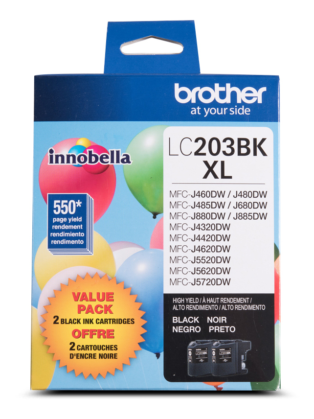 Brother LC2032PKS 2-Pack of Innobella  Black Ink Cartridges, High Yield (XL Series) Brother