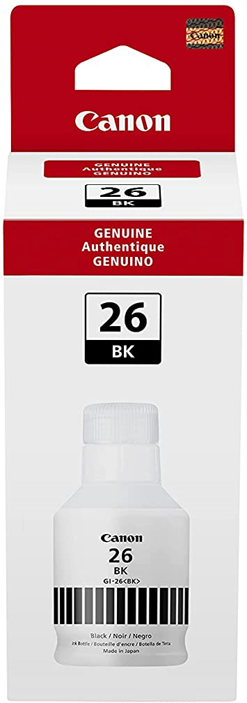 GI-26 Black Ink Bottle SKU 4409C001 Canon