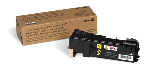 106R01596 Phaser 6500/WorkCentre 6505, High Capacity Yellow Toner Cartridge Xerox