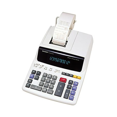 SHARP EL2607RIII FLUORESCENT 10-DIGIT 2-COLOUR PRINTING CALCULATOR Sharp Electronics