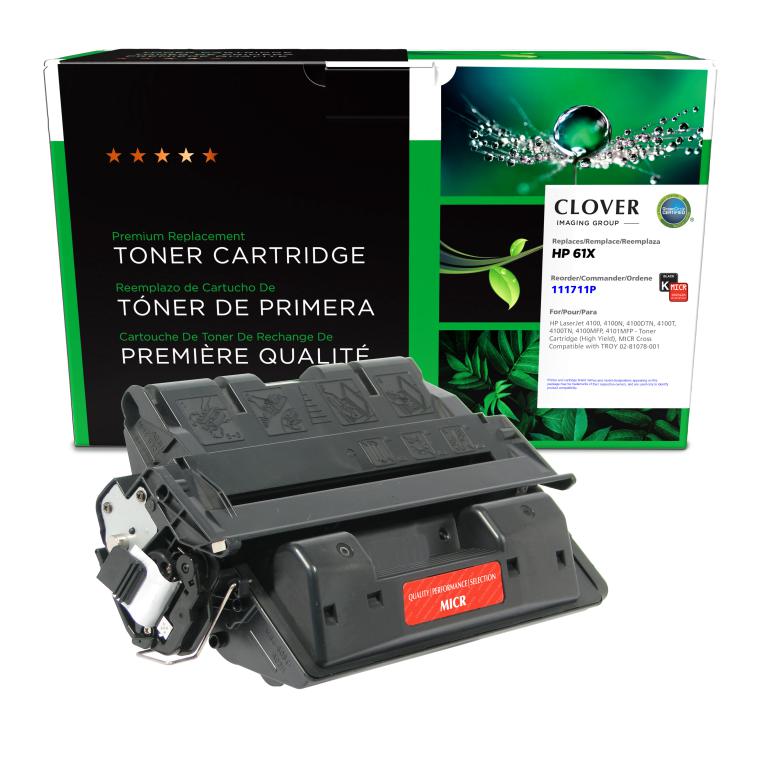 High Yield MICR Toner Cartridge for HP C8061X (HP 61X), TROY 02-81078-001
