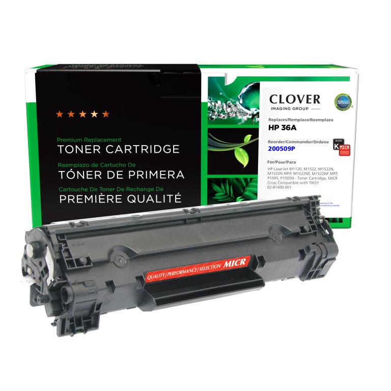 MICR Toner Cartridge for HP CB436A (HP 36A), TROY 02-81400-001