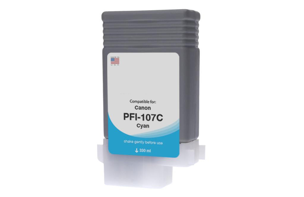 Cyan Wide Format Ink Cartridge for Canon PFI-107 (6706B001AA)