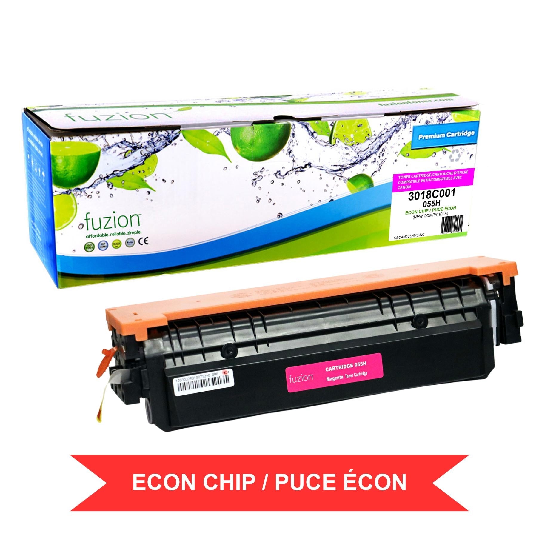 Canon 3018C001 (055H) Compatible HY Tonerw/ ECON Chip - Magenta