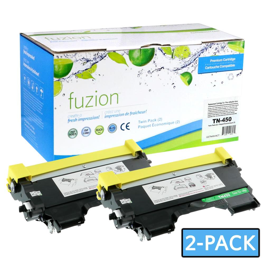 Brother TN450 Compatible Toner - Black (2/Pack)