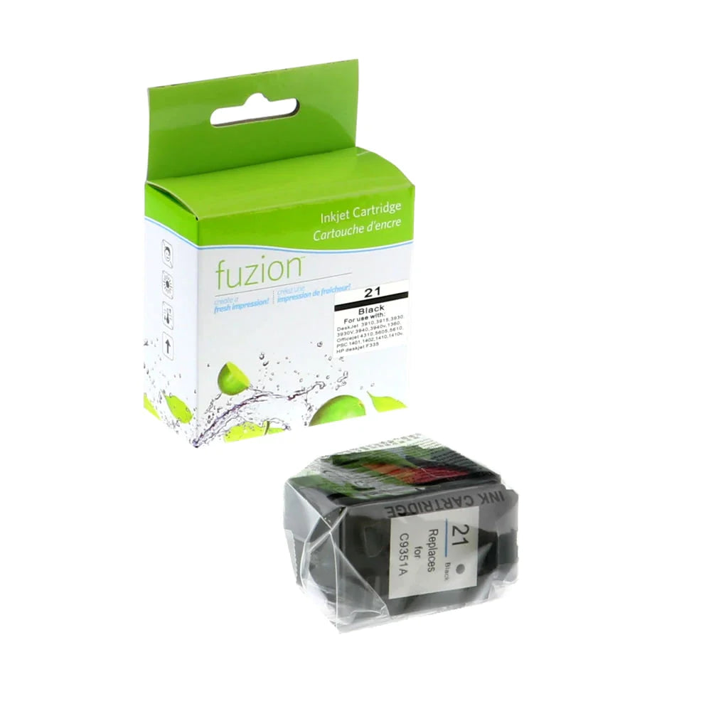 HP #21 Remanufactued Inkjet - Black