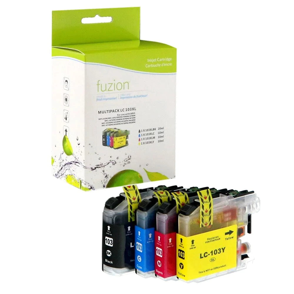 Brother LC103 Compatible Inkjet Set - C/K/M/Y
