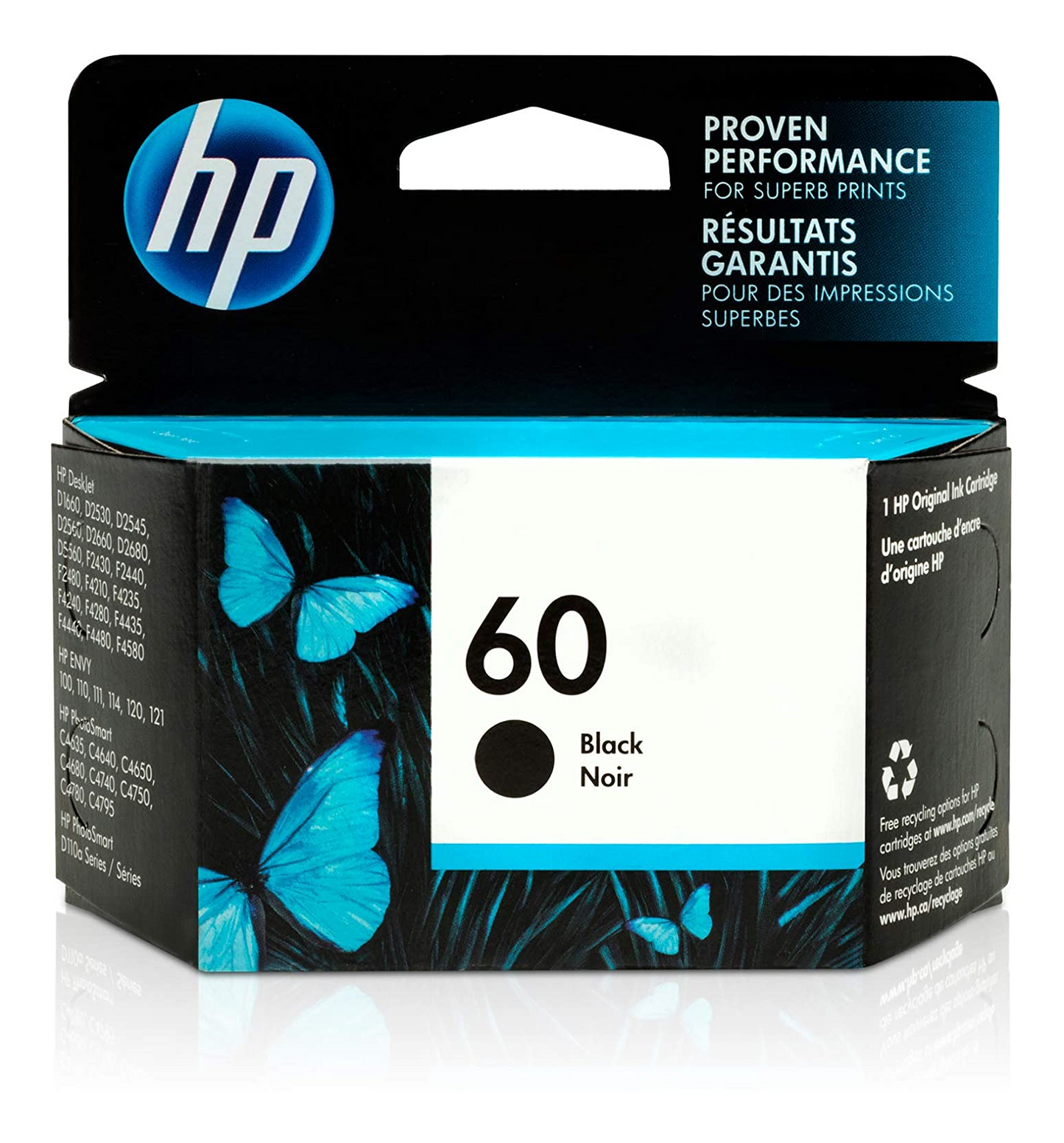 HP 60 Black Ink Cartridge HP Canada