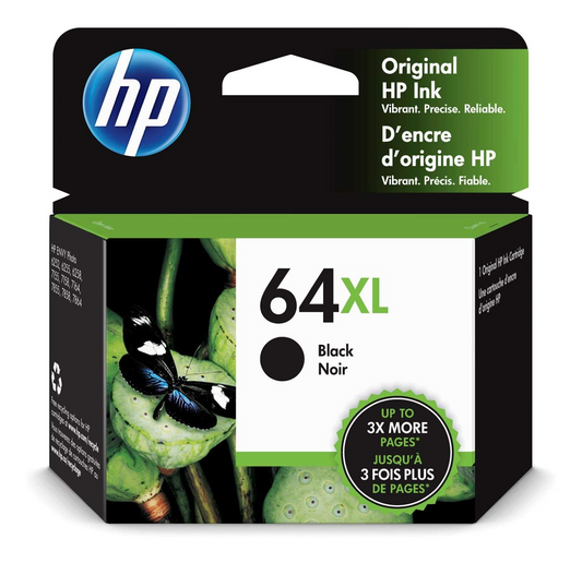 HP 64XL Black Original Ink Cartridge HP Canada