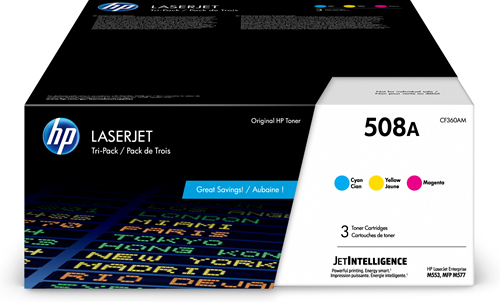 HP 508A CYM LaserJet Toner Cartridge HP Canada