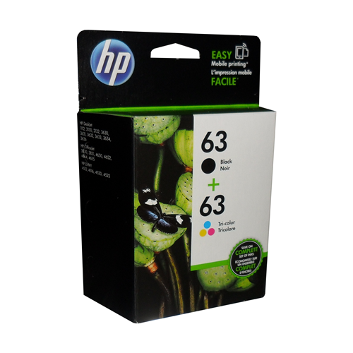 HP 63 Clr/Blk Ink Crtg Combo 2-Pack HP Canada