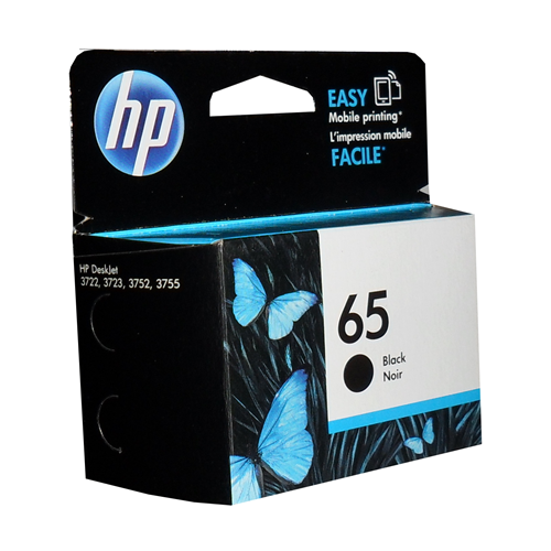 HP 65 Black Original Ink Cartridge HP Canada