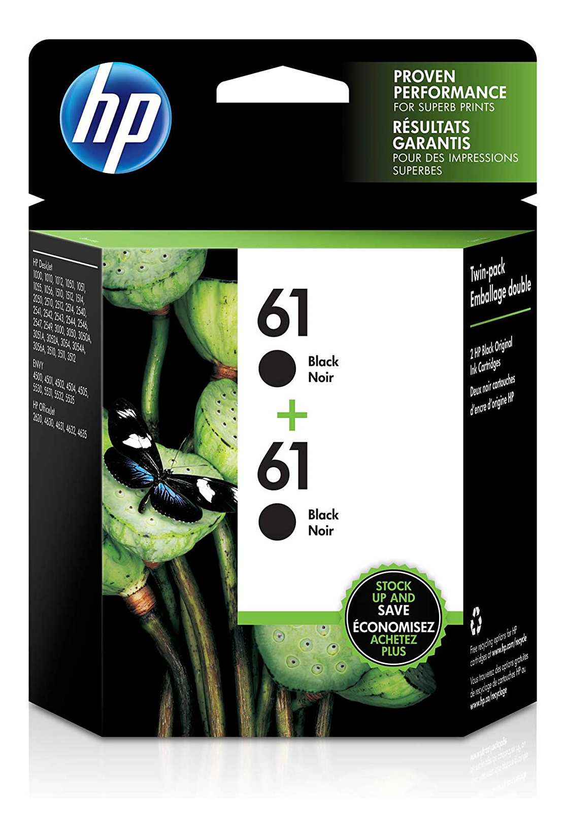 HP 61 Black Ink Cartridge Twin Pack HP Canada