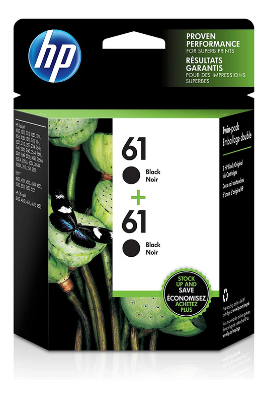 HP 61 Black Ink Cartridge Twin Pack HP Canada