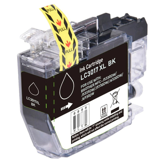 Brother Compatible LC3017BK Ink-Jet Cartridges