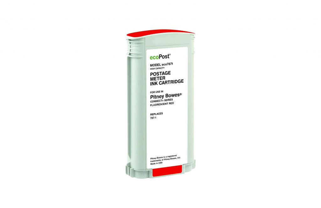 Postage Meter Red Ink Cartridge for Pitney Bowes 787-1
