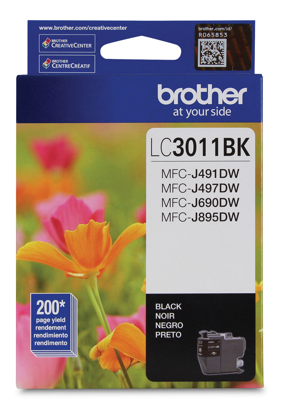 Brother LC3011BKS Black Ink Cartridge, Standard Yield Brother