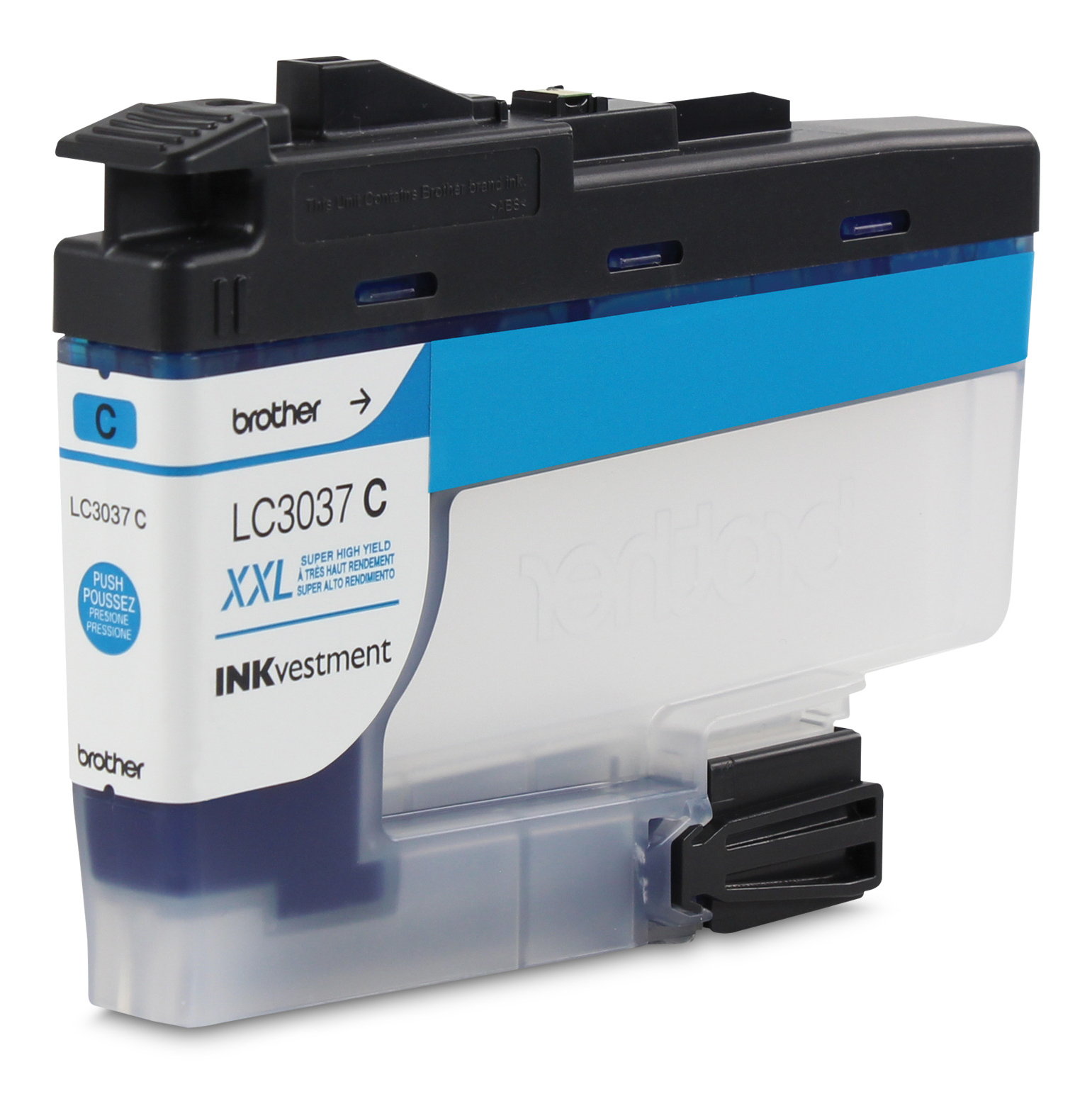 Brother LC3037CS Genuine Super High-Yield Cyan INKvestment Tank Ink Cartridge Brother