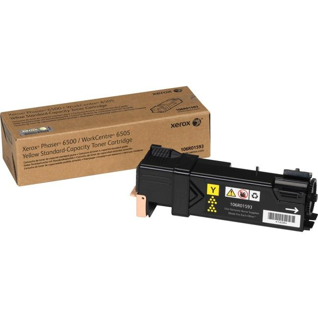106R01593 Phaser 6500/WorkCentre 6505, Standard Capacity Yellow Toner Cartridge Xerox