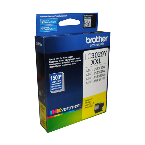 Brother LC3029YS Yellow INKvestment Tank Ink Cartridge, Super High Yield Brother