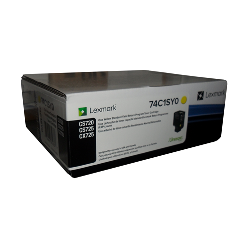 Lexmark CS720,CS/CX725 Yellow Return Program 7K Toner Cartridge Lexmark
